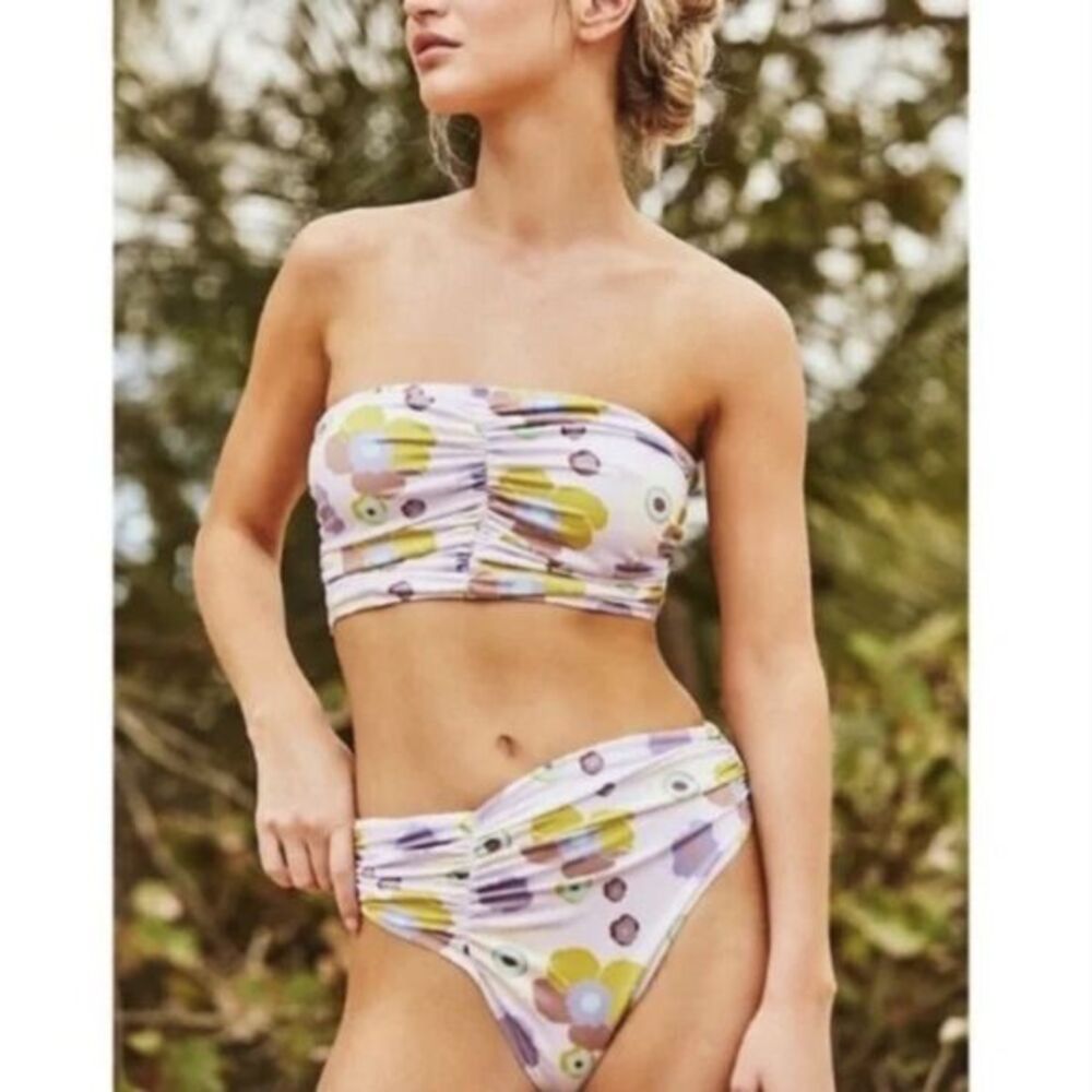 NEW Free people x Beth‎ Richards delray 70’s floral bikini bottom, XL